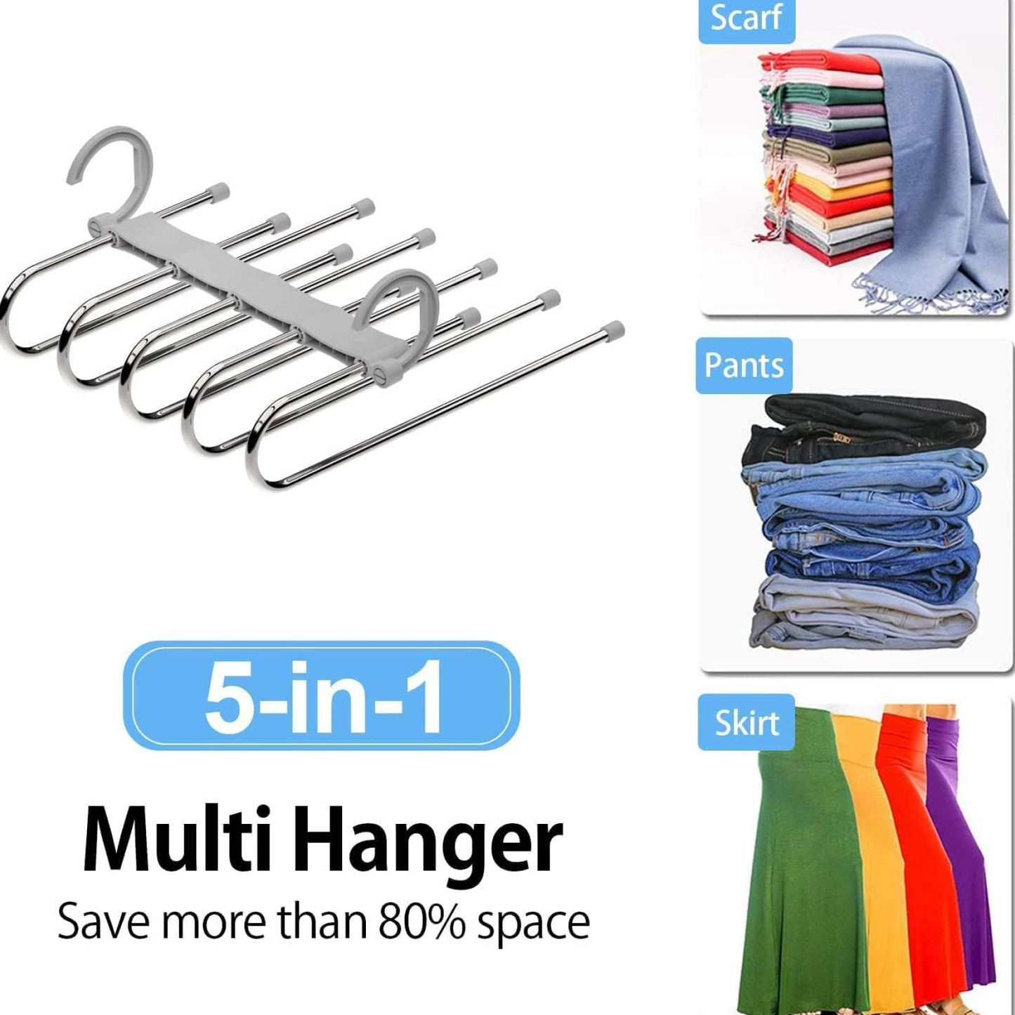 Adjustable Trouser Pants Hanger Organizer