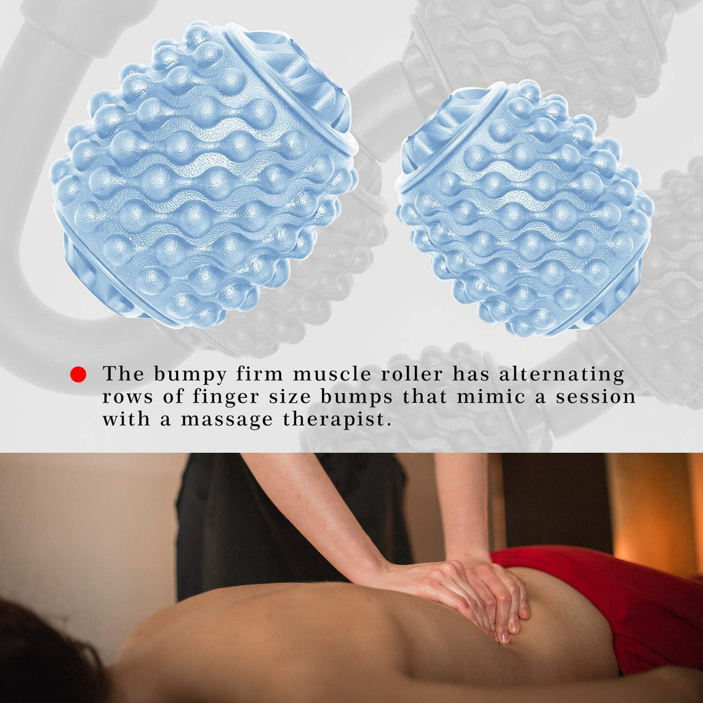 Muscle Massage Roller for Leg Soreness & Relaxation (5 Wheels, 1 Pc)