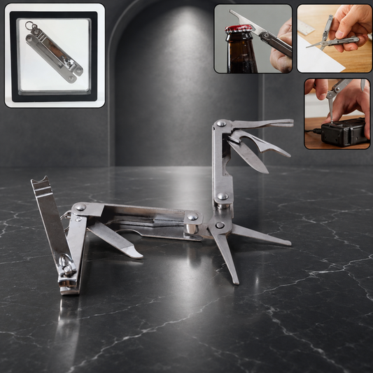 Multipurpose Pocket Tool Kit – Stainless Steel 8-in-1 Compact Design