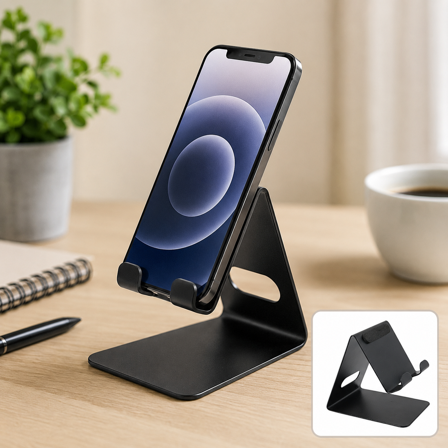 Universal Mobile & Tablet Stand Holder – Adjustable, Durable Metal