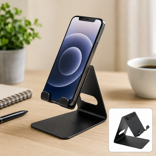 Universal Mobile & Tablet Stand Holder – Adjustable, Durable Metal