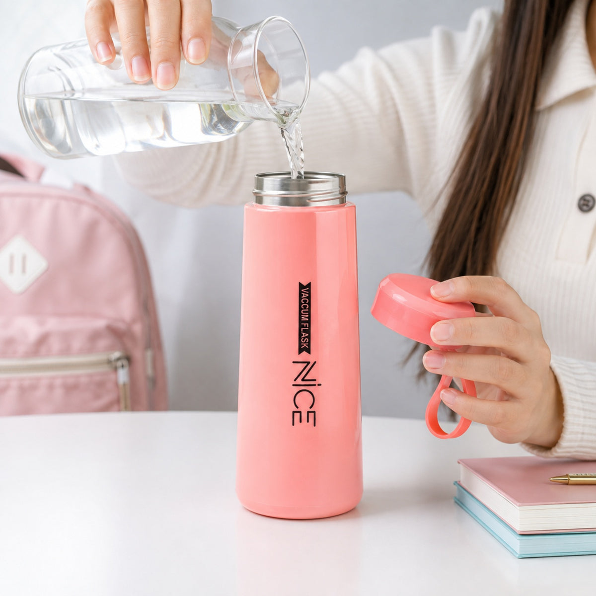 14986_pink_plastic_water_bottle_400ml image-5