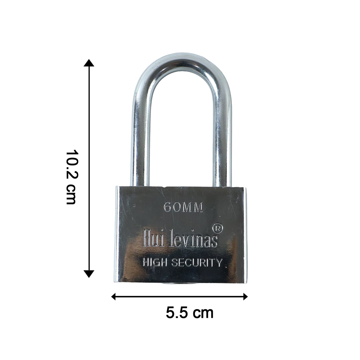 Heavy duty 60mm solid metal padlock - image 6