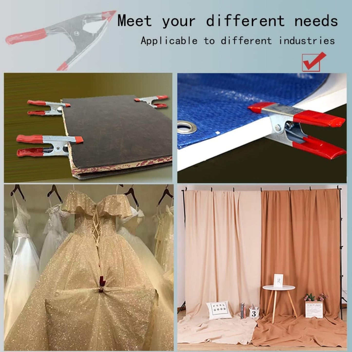 Spring-loaded clamp feature