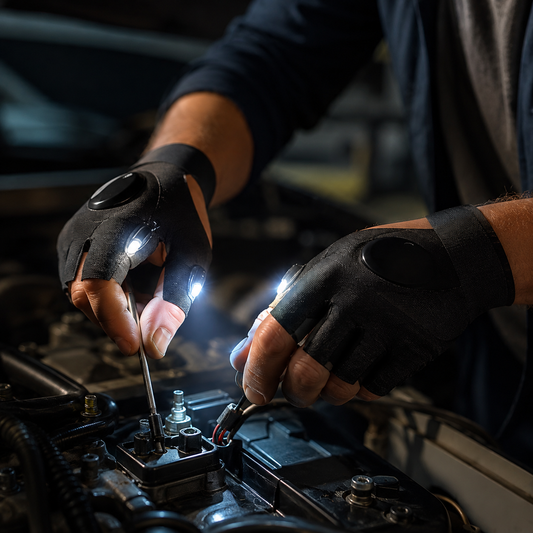 LED Flashlight Gloves – Hands-Free Work & Outdoor Light | Grow Wear