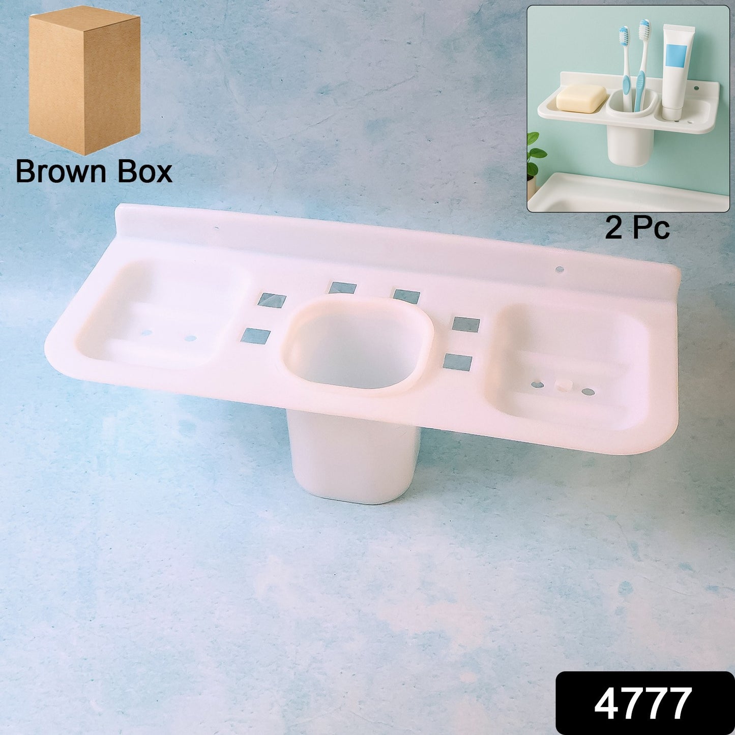 Plastic Soap Dish and plastic soap dish tray (2 Pc)