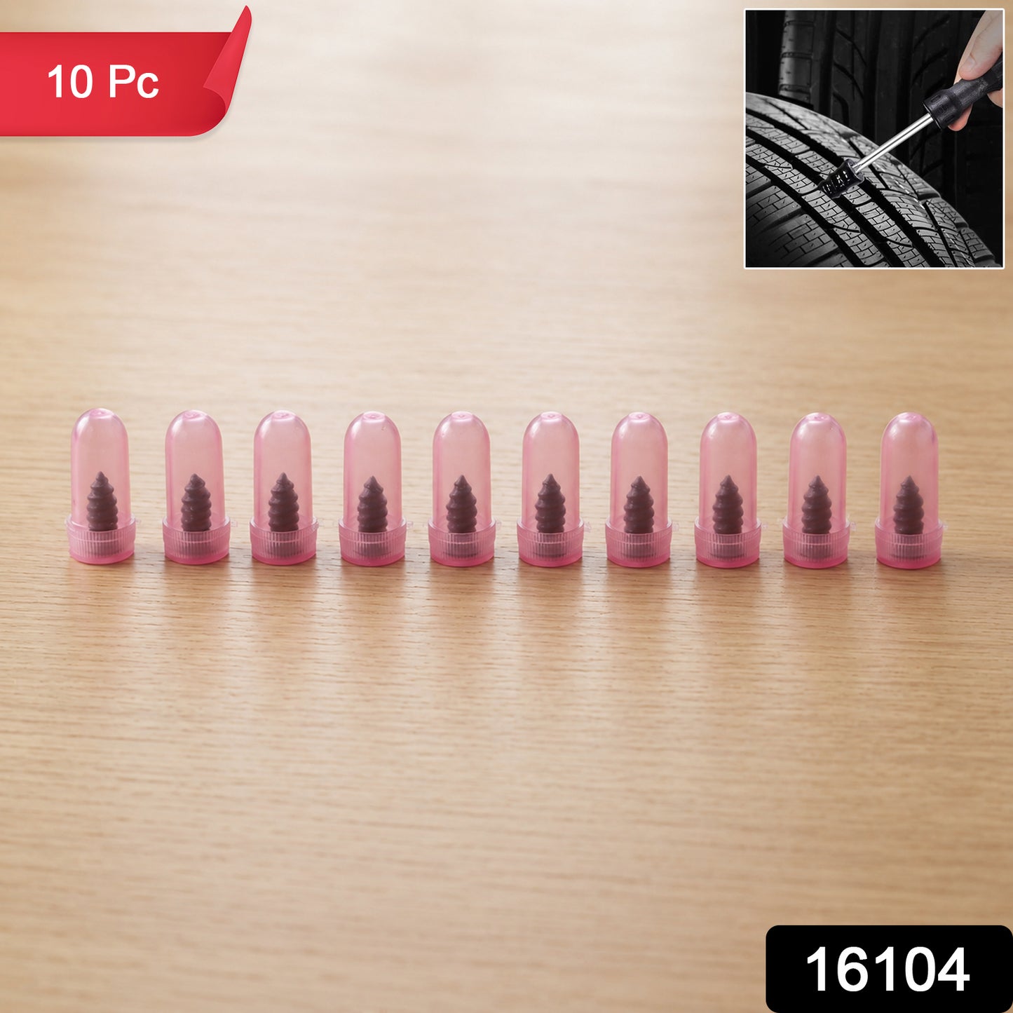 Car bike tire repair pink screw