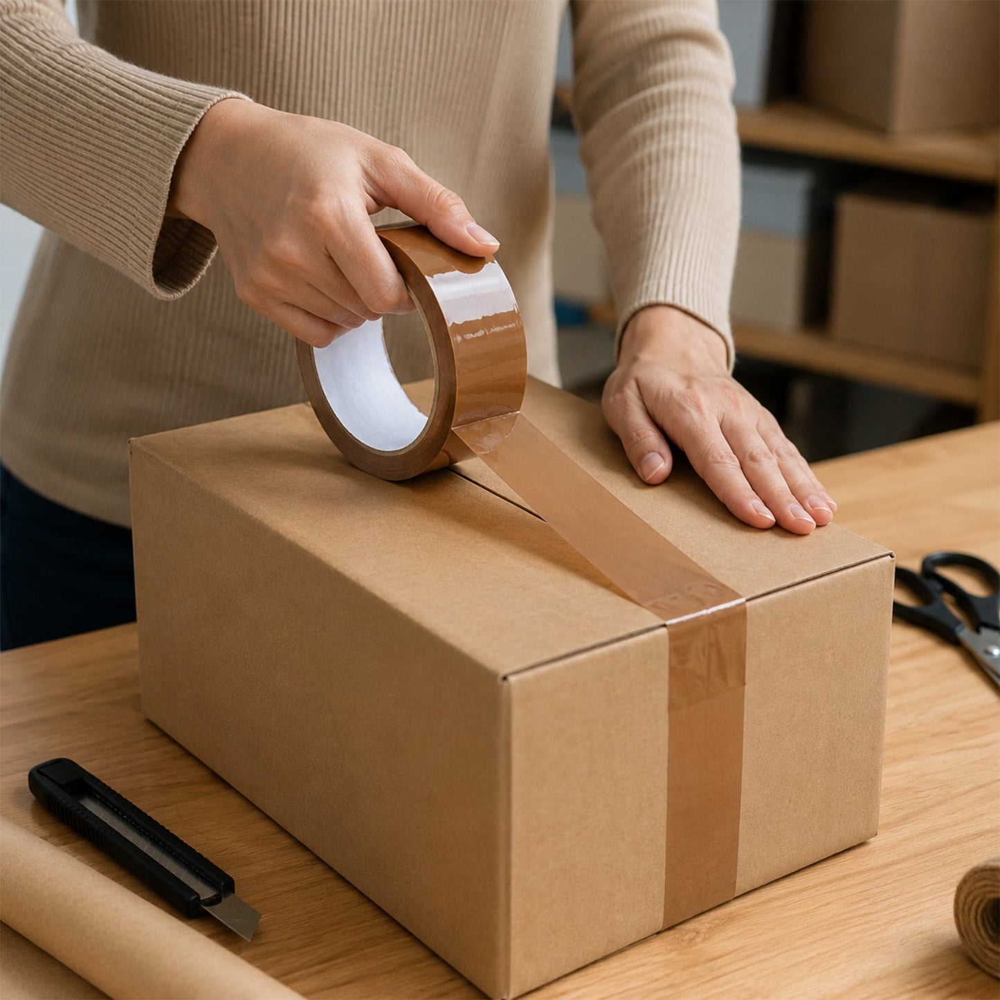 Cello tape box packing use