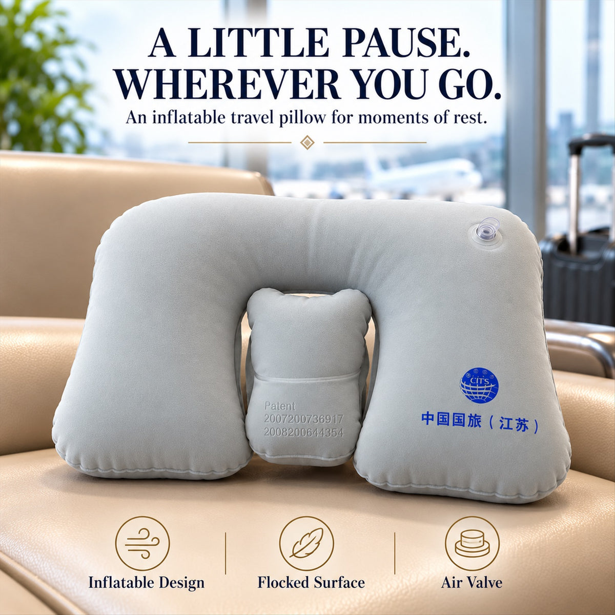 Inflatable travel neck pillow with flocked surface and air valve 1 piece Inflatable_Travel_Pillow_05.jpg