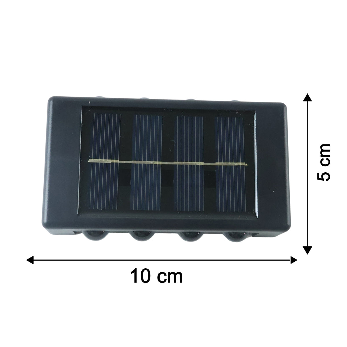 Solar wall fence light size guide