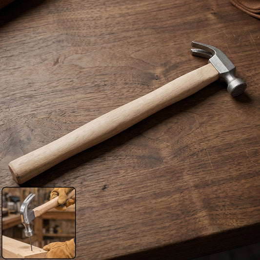Wooden handle claw hammer steel