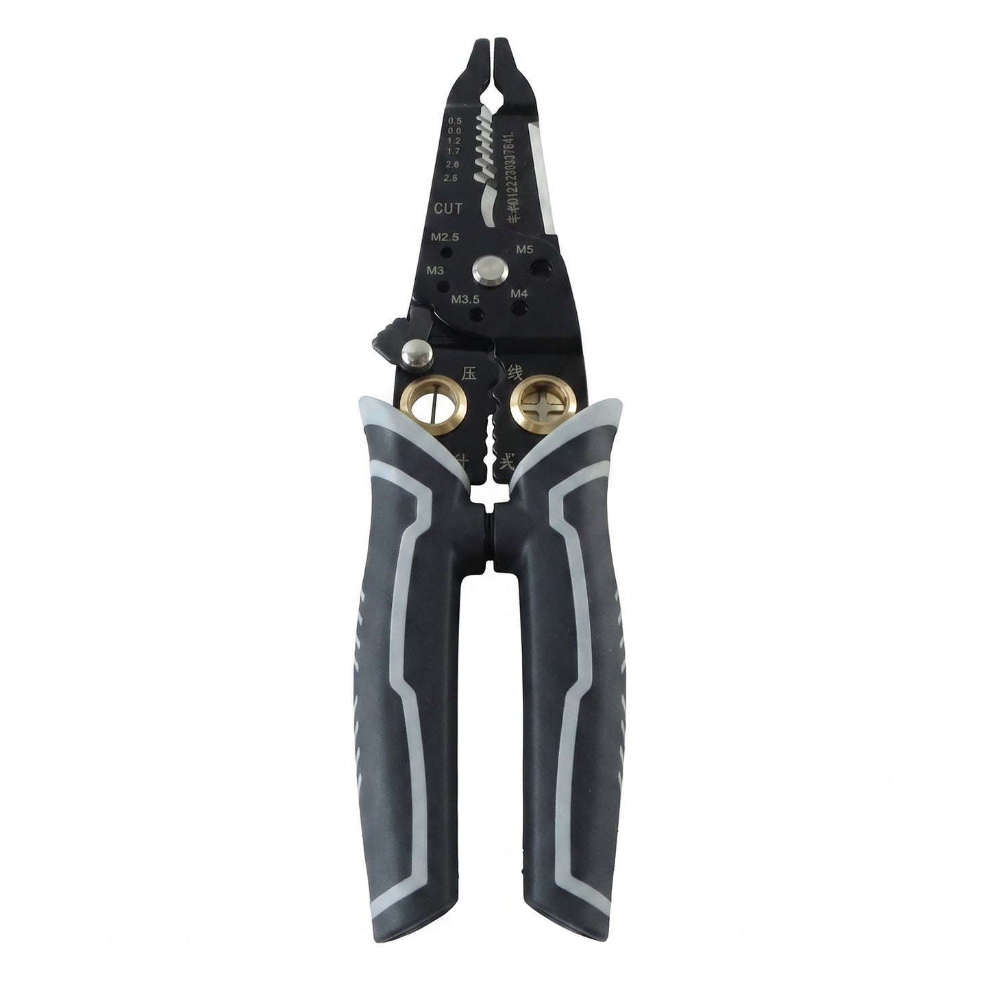Wire crimping plier on white background