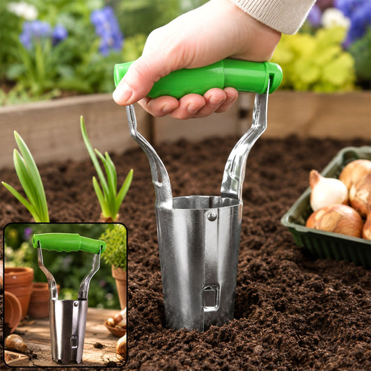 Garden Bulb Planter – Neat Planting with Depth Marks and Steel Build