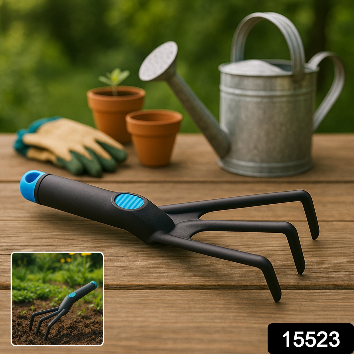Plastic Premium Garden Hand Cultivator Tool (1 Pc)
