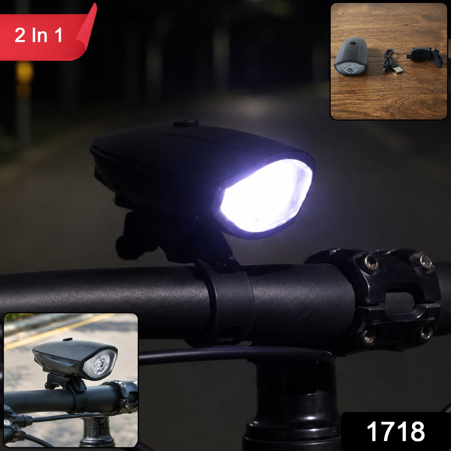 Bicycle front light SKU 1718