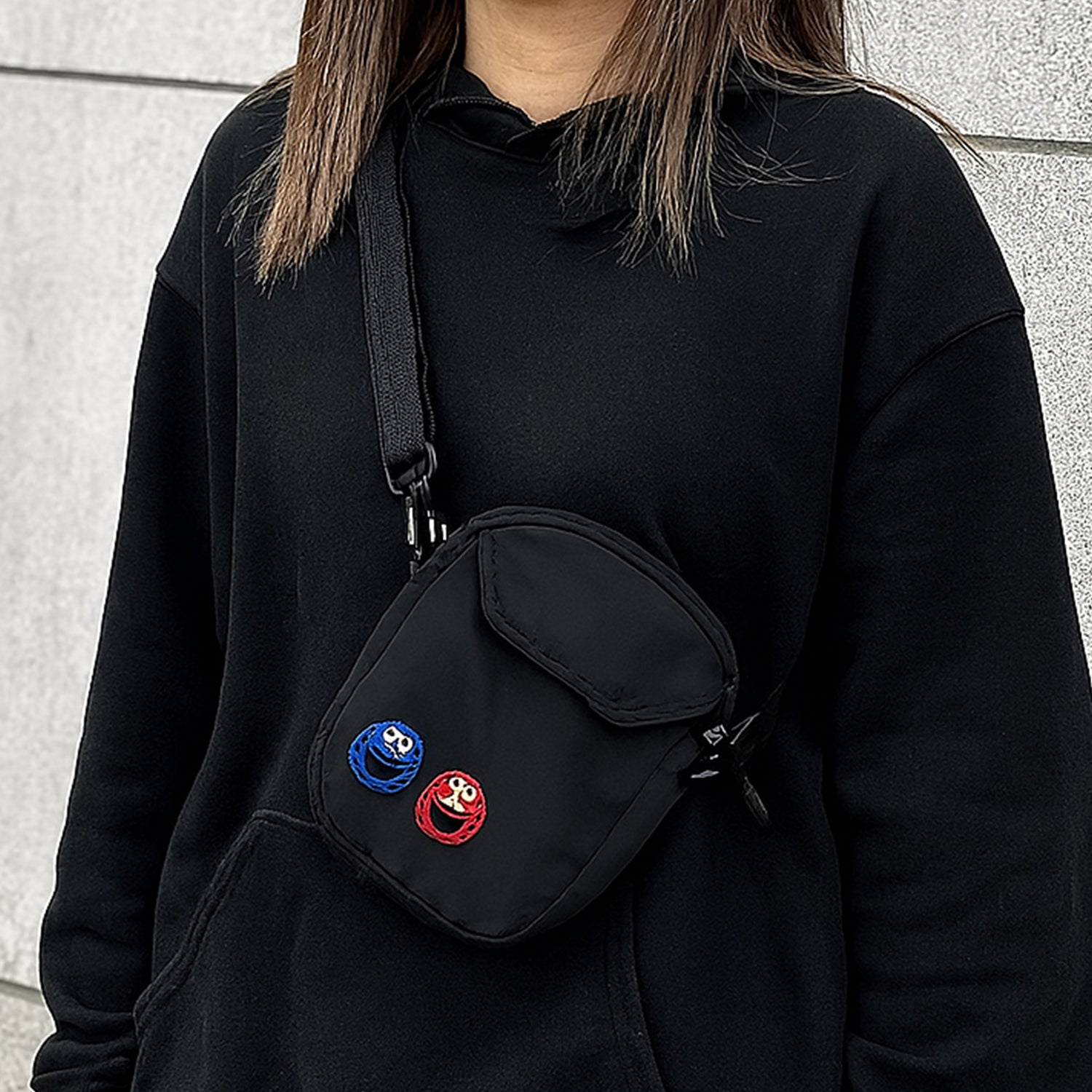 महिला नायलॉन जोकर प्यारा मैसेंजर बैग कंधे बैग छोटे स्क्वायर बैग