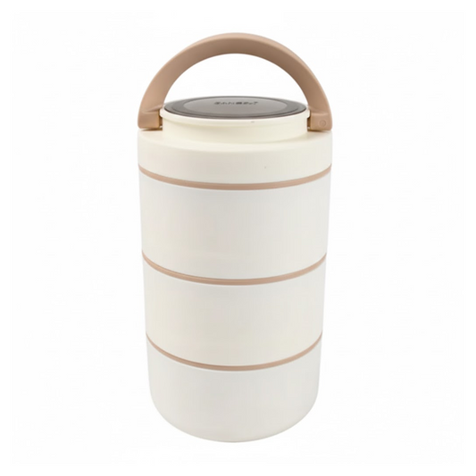 Ganesh Smart Stack 3 Layer Portable Lunch Box for Office, School, Picnic (3 Layer)