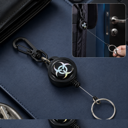 Retractable Key Chain – Anti-Lost Steel Wire Reel | Velvet Wheels