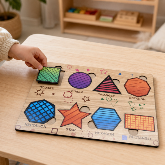 Wooden Triangle Puzzle – Educational Toy for Kids | Inventive Play