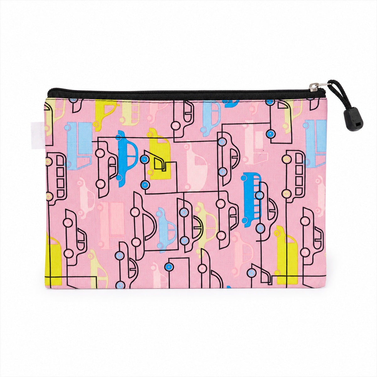 Lightweight and vibrant car design kids' stationery pouch