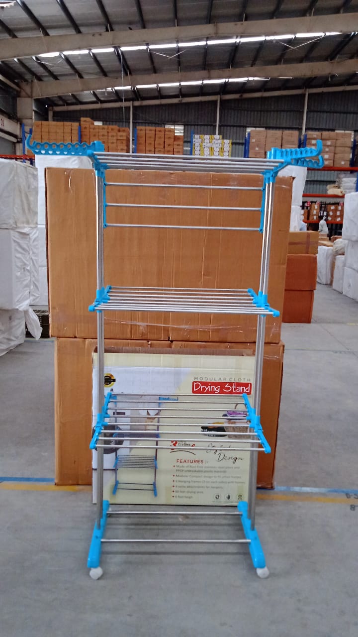 0733 સ્ટેનલેસ સ્ટીલ ક્લોથ ડ્રાયિંગ સ્ટેન્ડ