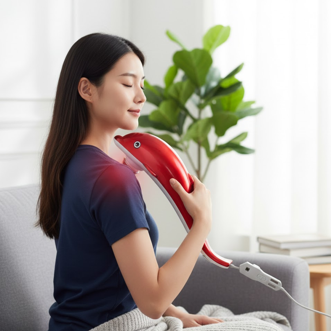 Electric Dolphin Handheld Massager (1 Pc)