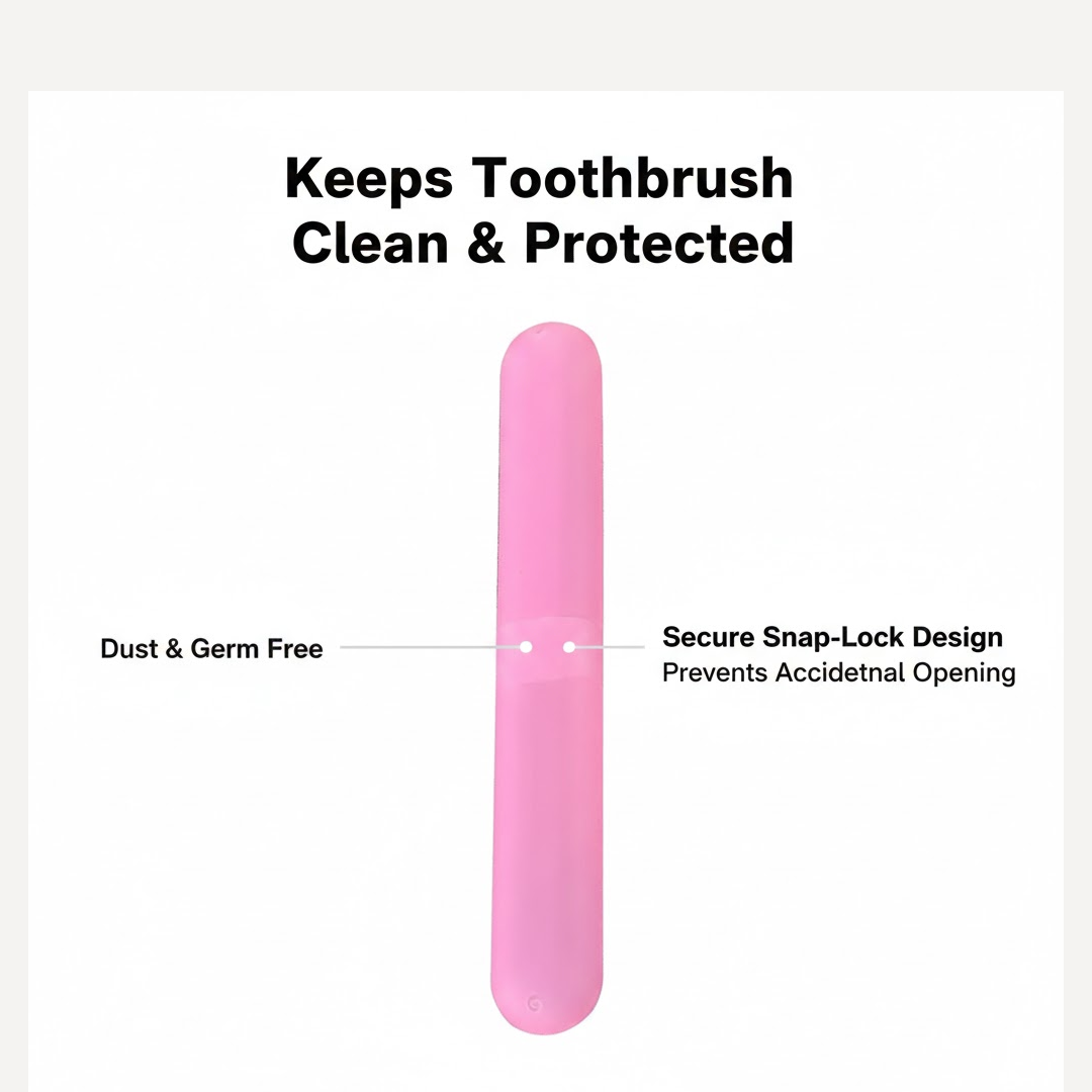Plastic Hygienic Toothbrush Travel Portable Case