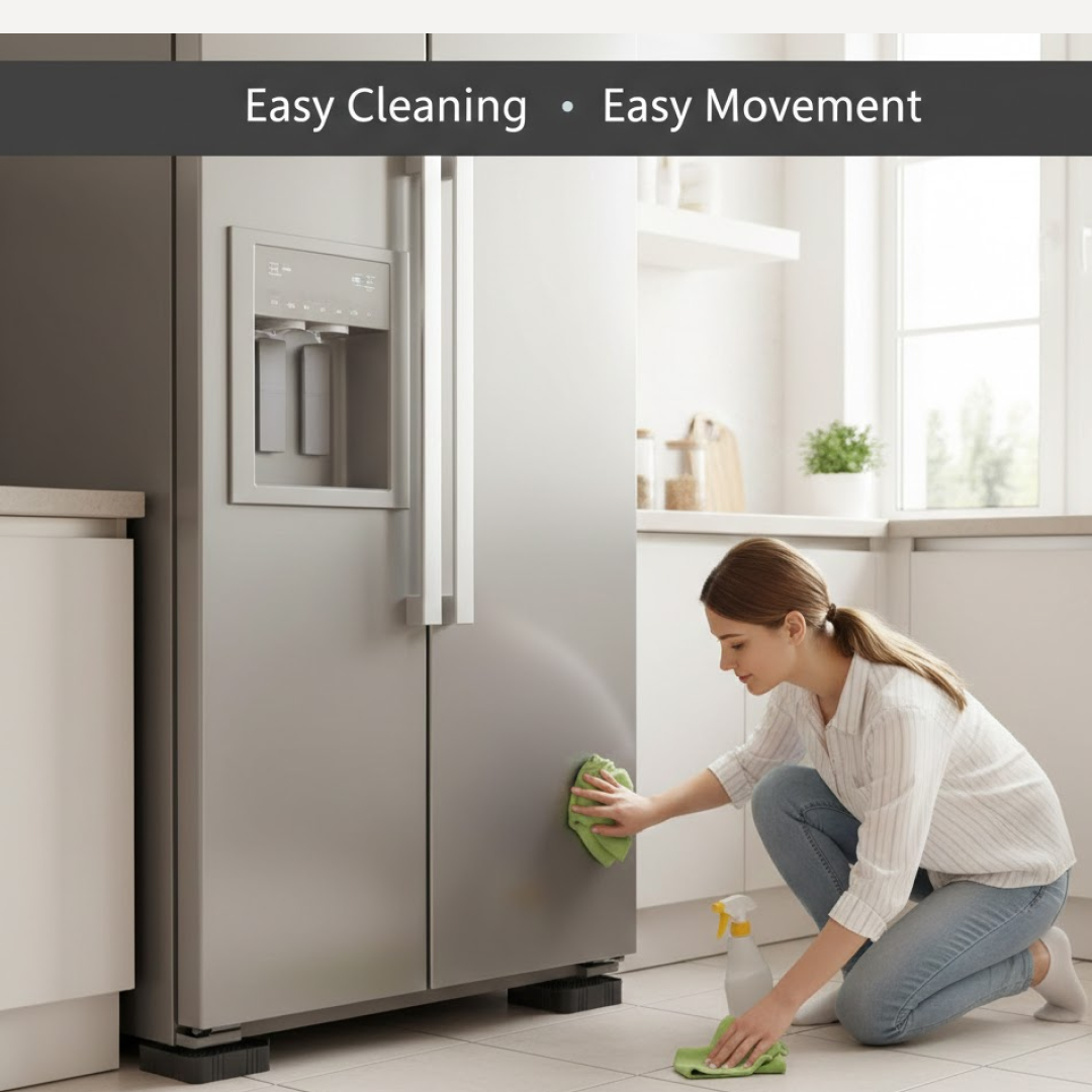 Refrigerator base Stand 4pcs, Washing Machine Stand, Furniture Base Stand, Fridge