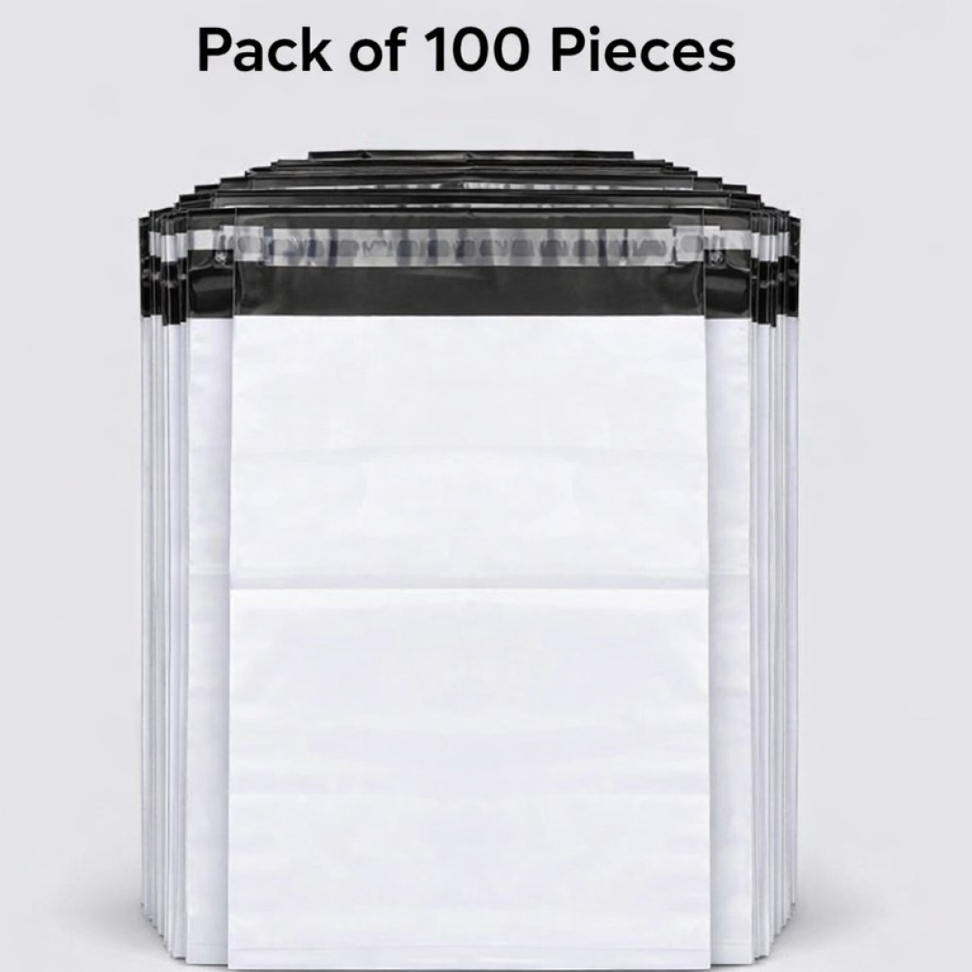 Security label and tamper evidence on courier bag