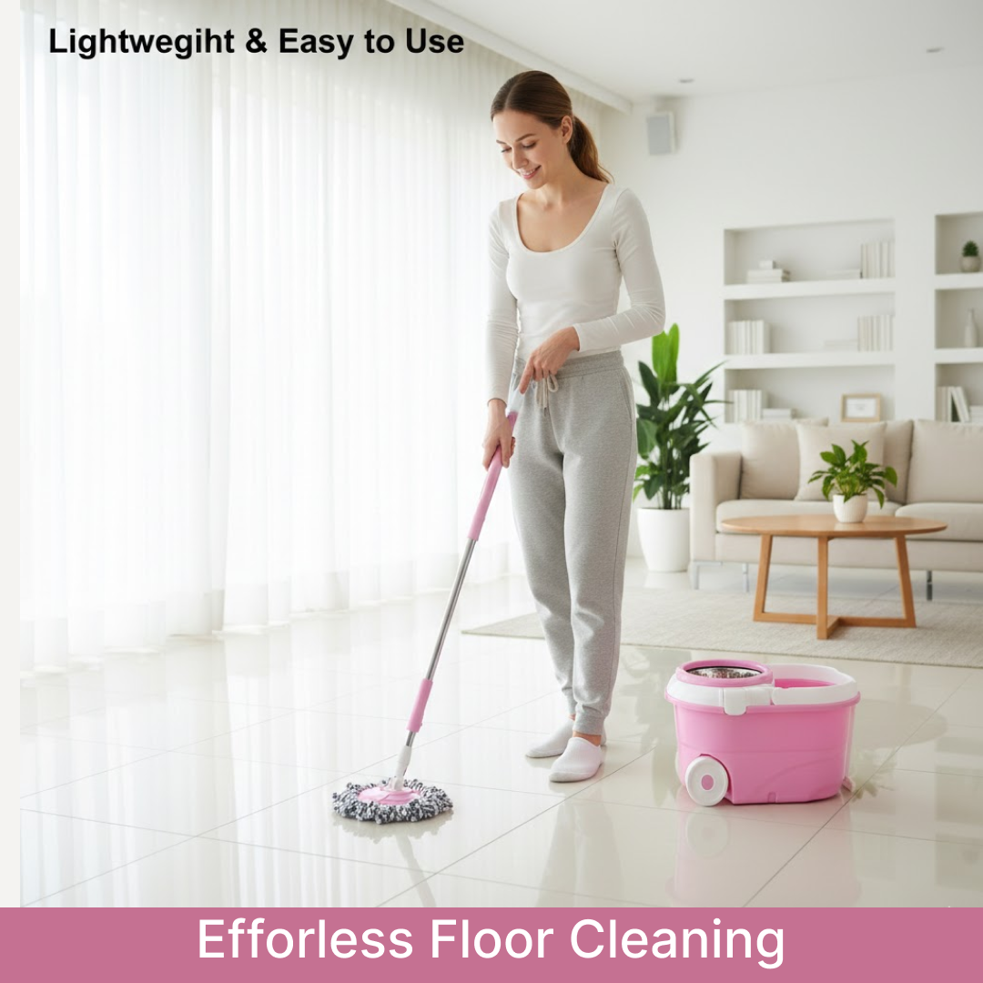 Spin Mop with Bucket for Floor Cleaning - Magic Mop Set