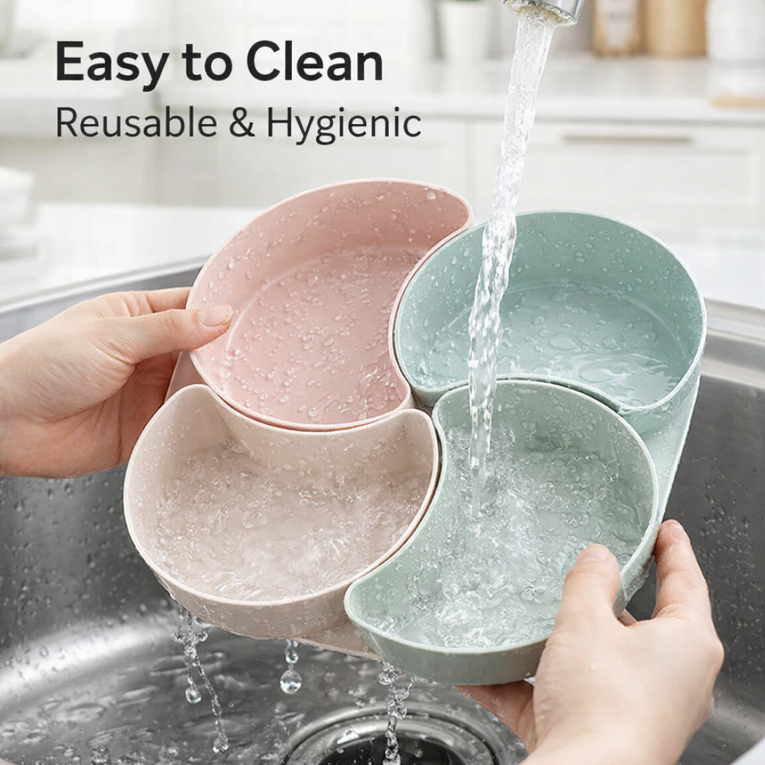 Large Compartment Box | Creative Divided Food Fruit Plate