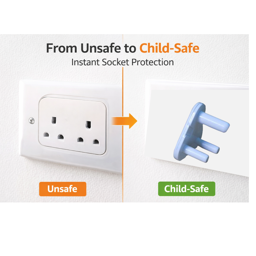 Safety Cover Guards for Electric Socket Plug (Small)