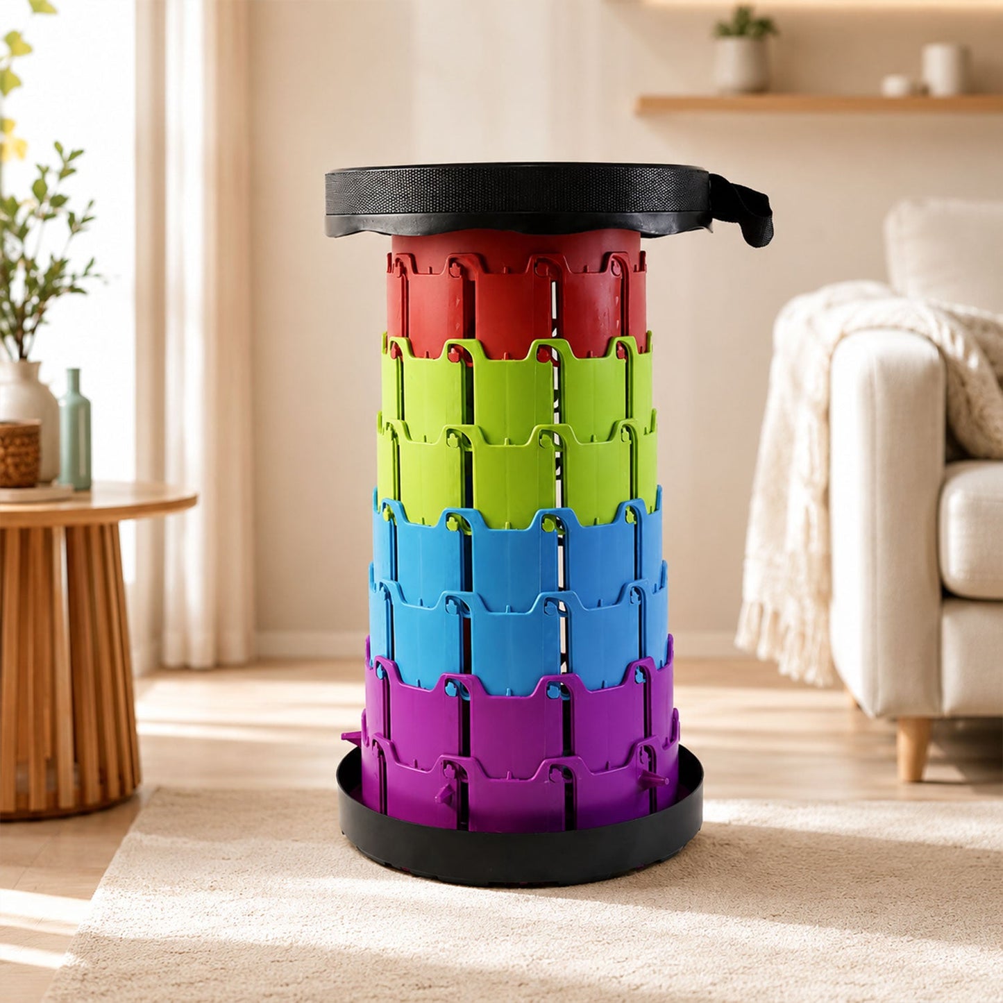 19696 telescopic folding stool no sku