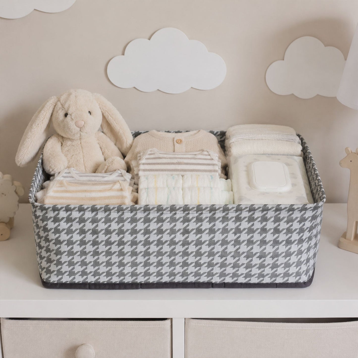 19761 foldable cloth organizer basket no sku