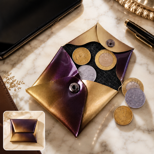 Coin Pouch – Compact, Foldable PU Leather Wallet for Daily Use