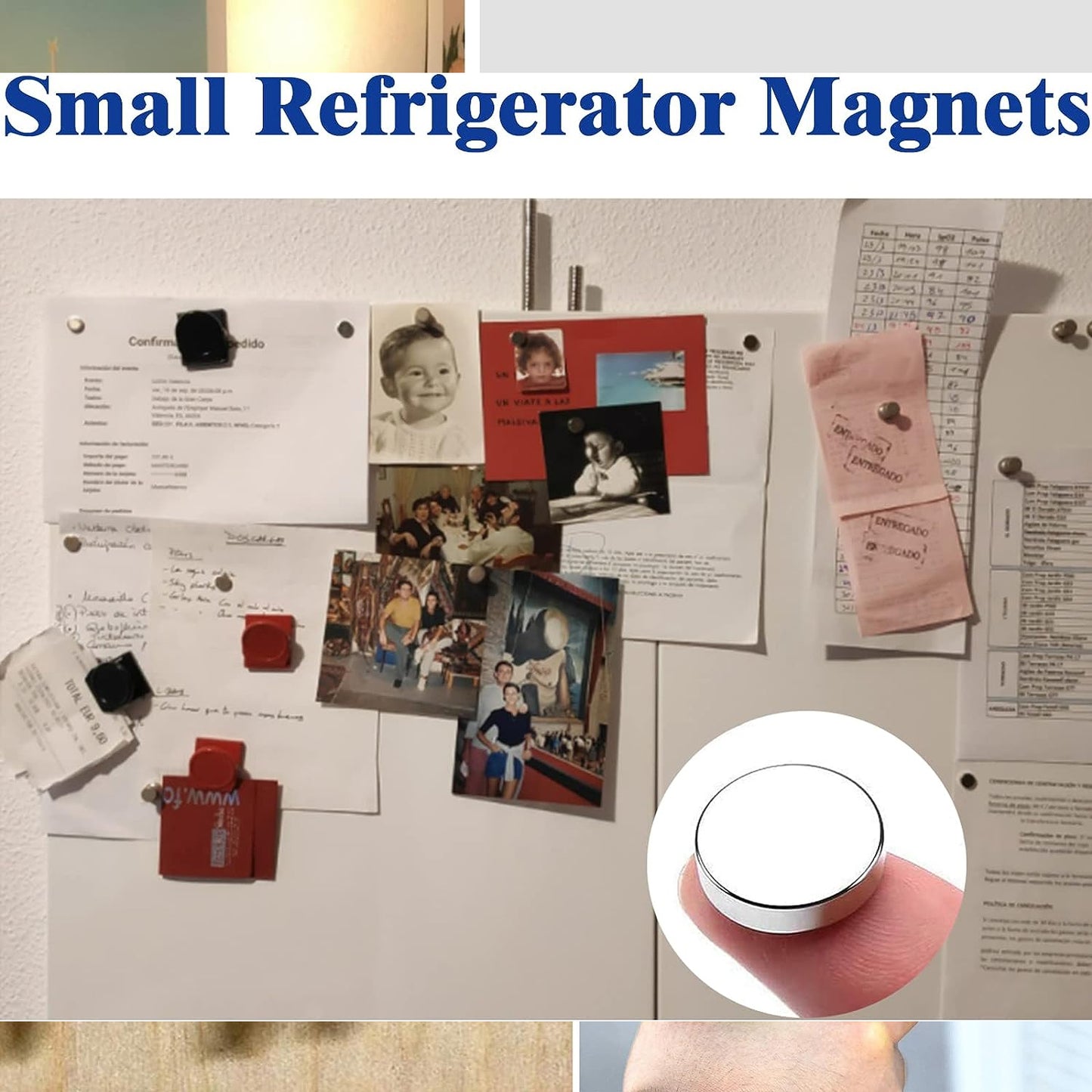 फोटो गैलरी, कला और शिल्प, रेफ्रिजरेटर चुंबक, शौक, स्कूल परियोजनाओं और कार्यालय के लिए डिस्क आकार में 8.9 मिमी x 1.2 मिमी छोटे फेराइट सिल्वर मैग्नेट 65 पीसी सेट