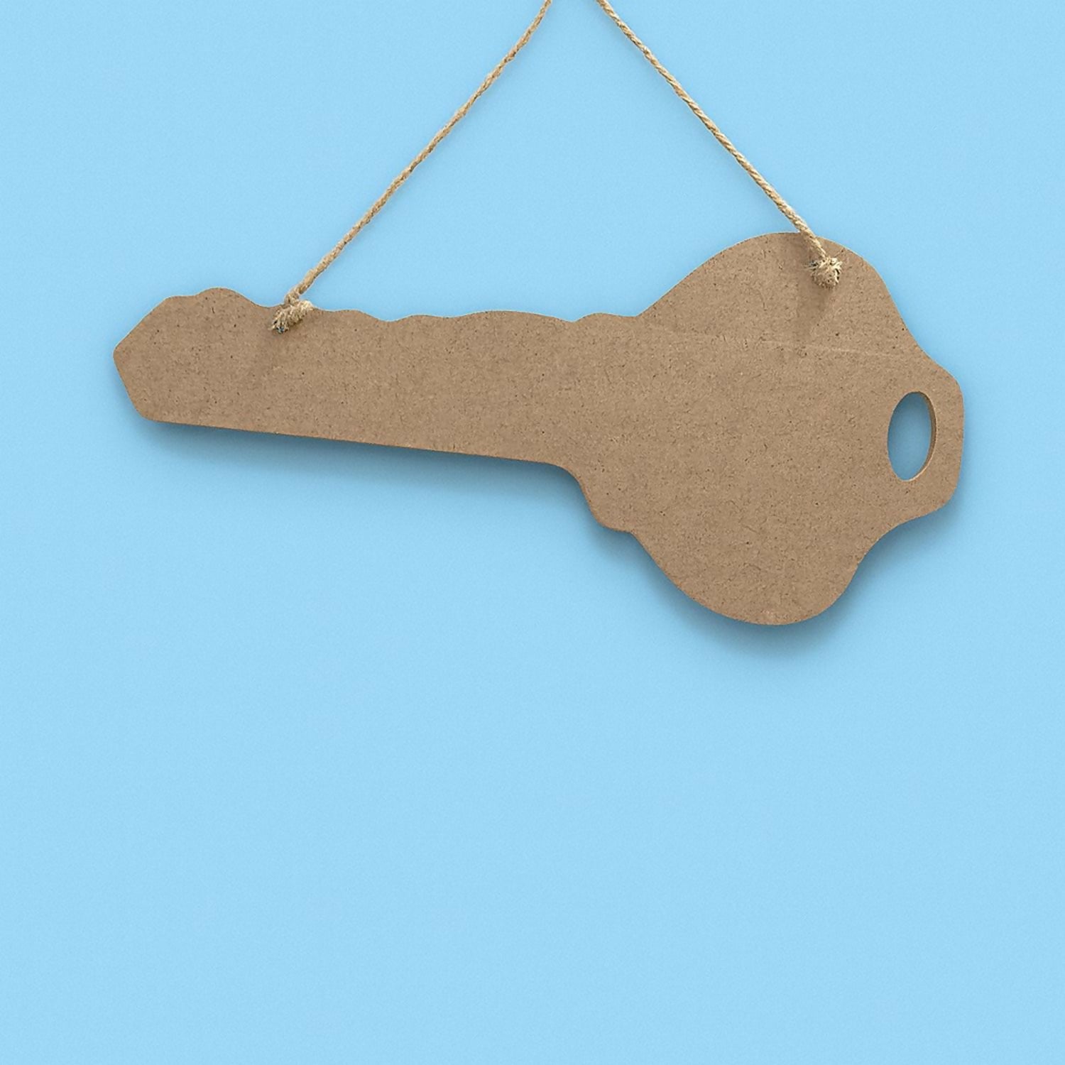Wooden Key Holder for Wall – Sweet Home Design in Key Shape with Hooks | Decorative Wall Mounted Key Hanger with Faux Plant & Ribbon | Wooden Key Stand for Home, Entryway, Living Room & Office Décor