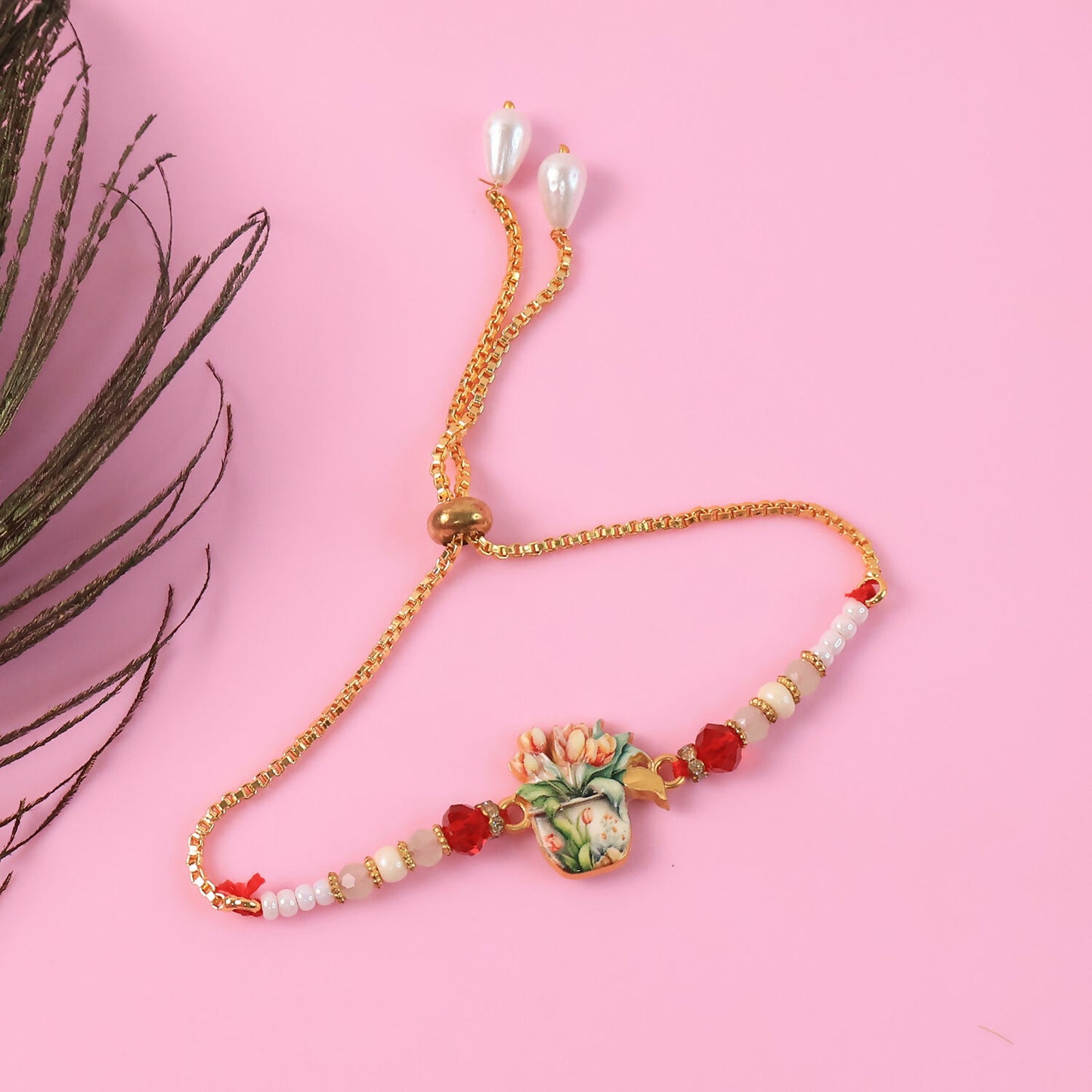 Traditional Beaded Rakhi Set for Raksha Bandhan