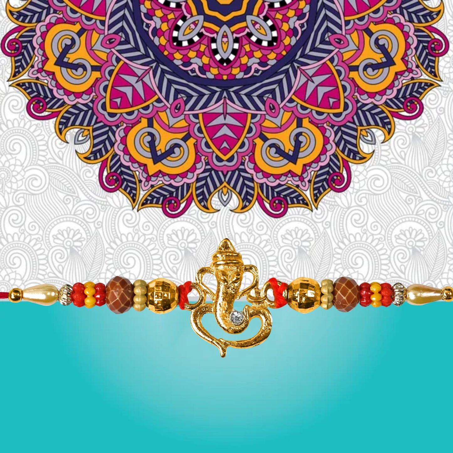 Ganesh Design Rakhi