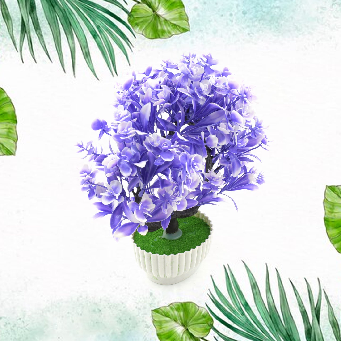 Artificial Flower Plant with Cute Pot β Perfect for Home & Office Decor (1 Pc)