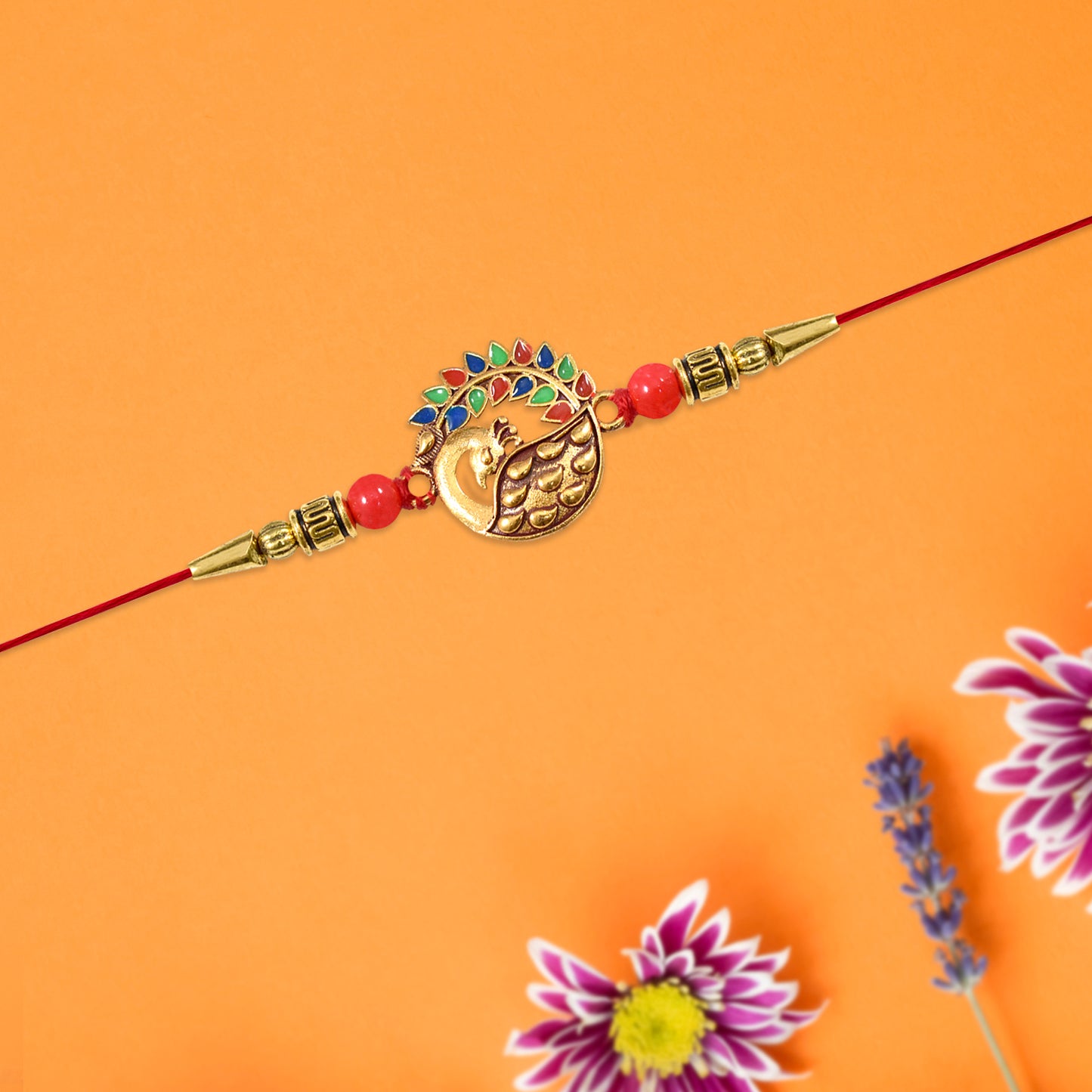 peacock rakhi