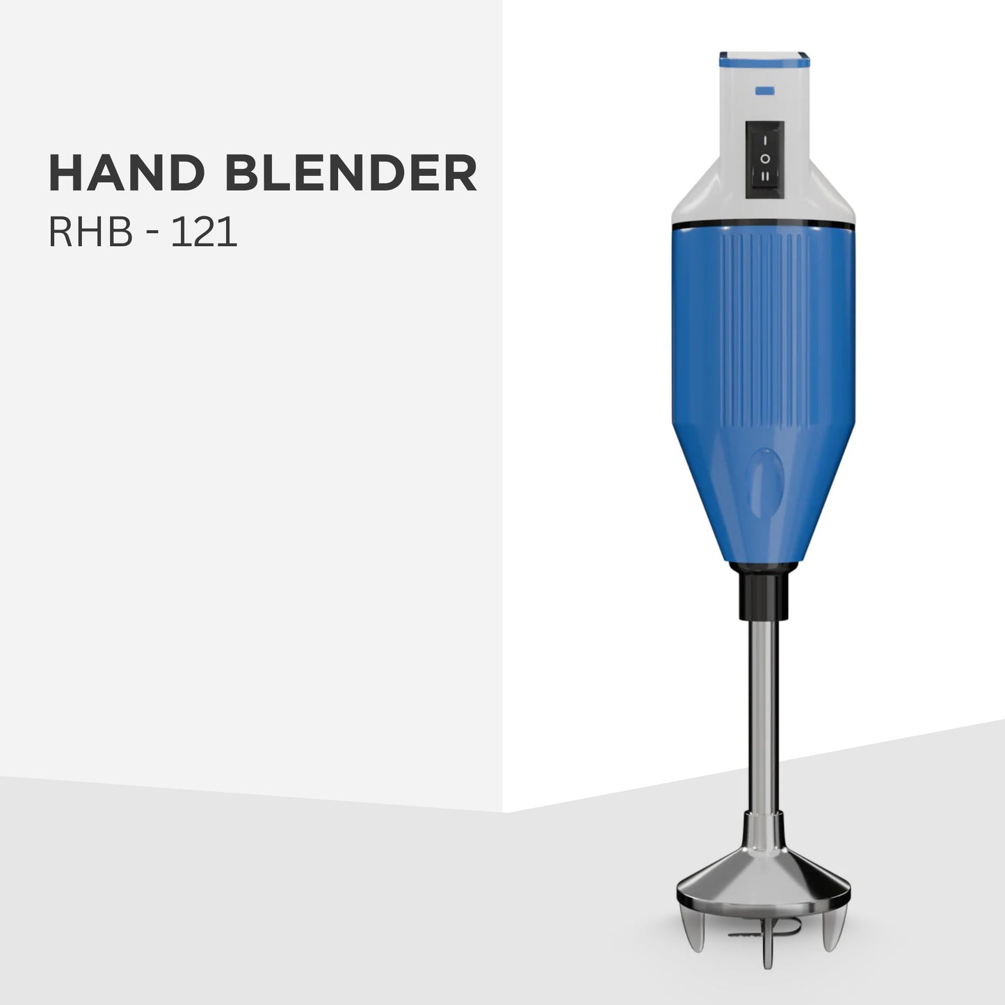 ZADAP RHB-121 250W Hand Blender | Dual Hot & Cold Blending (Blue)