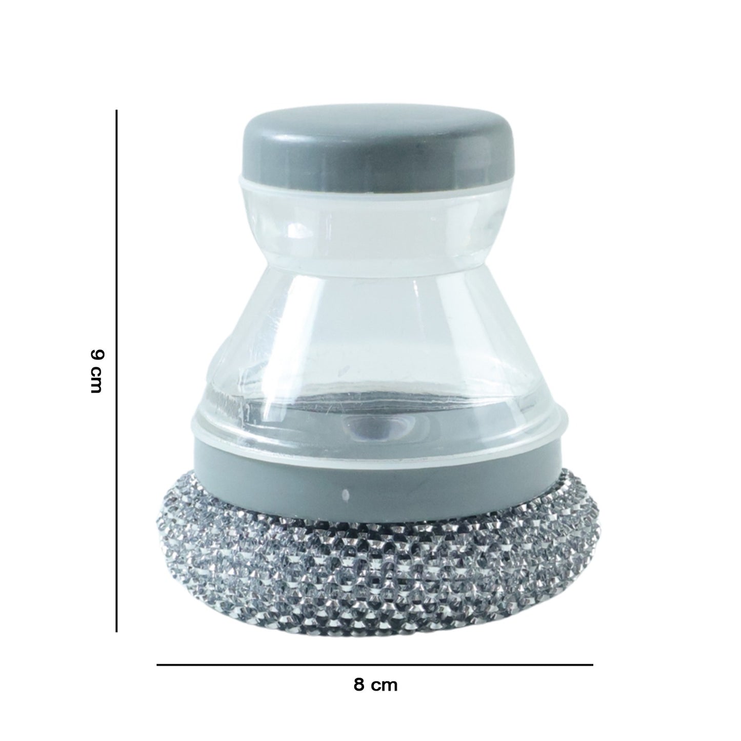 soap filled dish brush