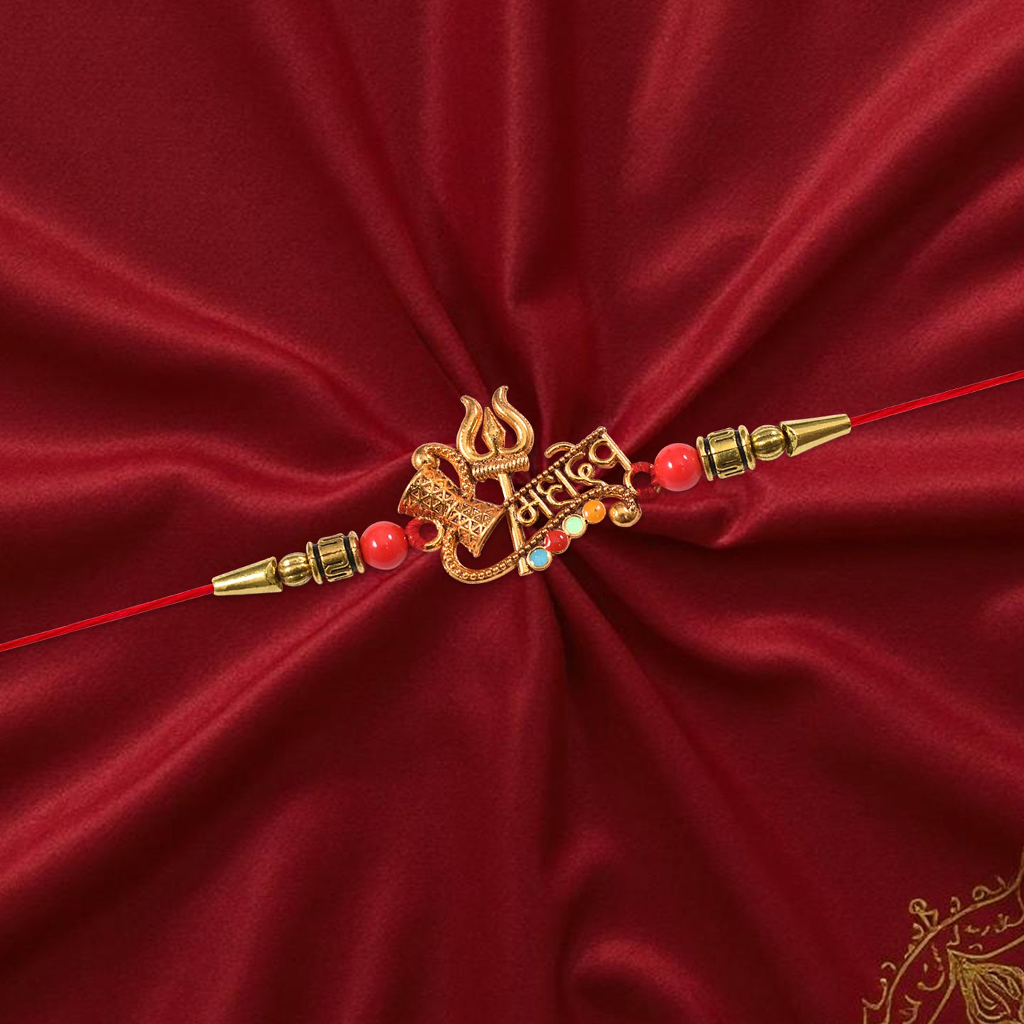 Tied by Rakhi Bound by Heart elegant handcrafted rakhi