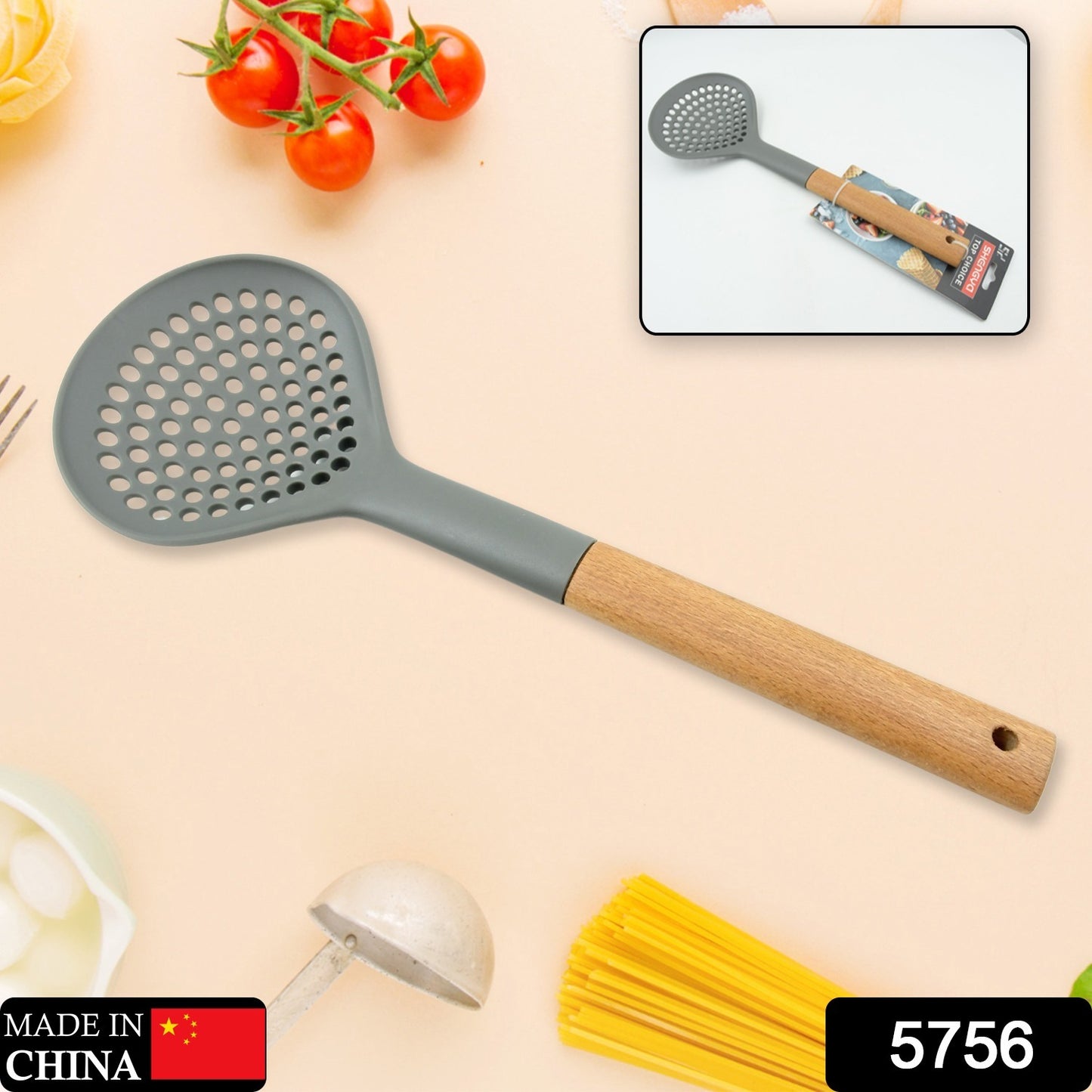 Plastic Kitchen Accessories Skimmer, Spatula Spoon & Soup Spoon Heat Resistant Non Stick Spoons Kitchen Cookware Items Heat Resistant Plastic Kitchen Utensils for Cooking, BPA FREE Gadgets for Non-Stick Cookware (1 Pc )