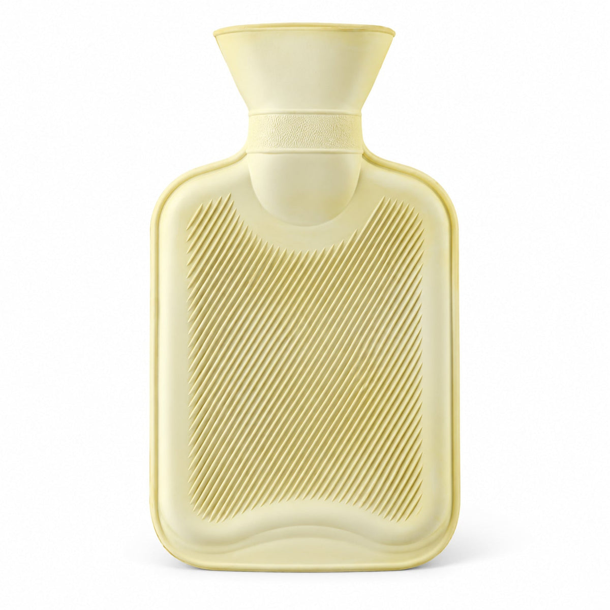 B Grade Rubber Hot Water Bag with Ribbed Surface & Cap (1 Pc, Mix Design)
