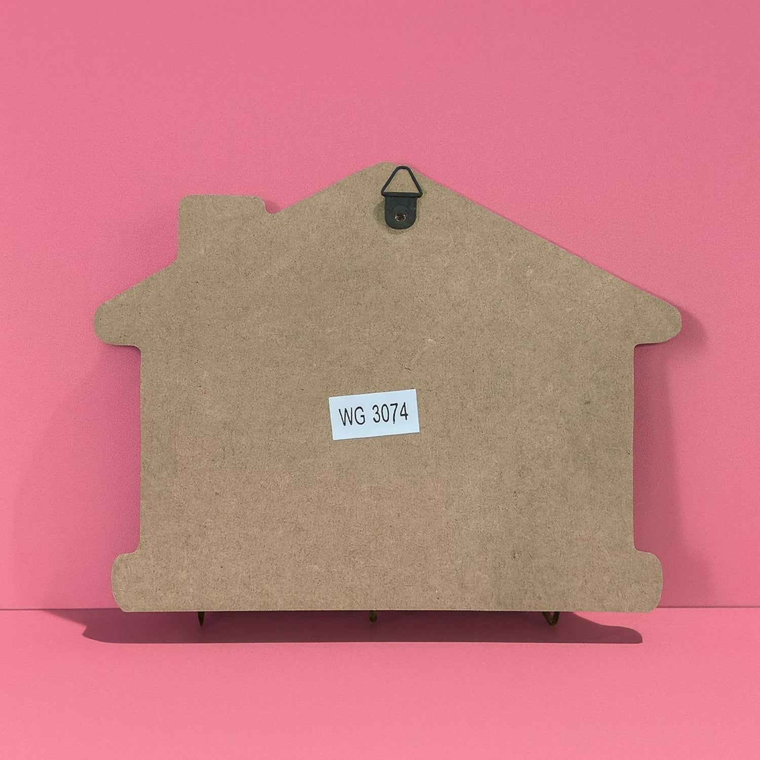 Wooden Wall Mounted Key Holder | Decorative House Shaped Key Hanger with “Home Sweet Home” Design | 3 Metal Hooks for Keys, Jewelry & Accessories | Rustic Modern Wall Décor for Home, Entryway & Living Room