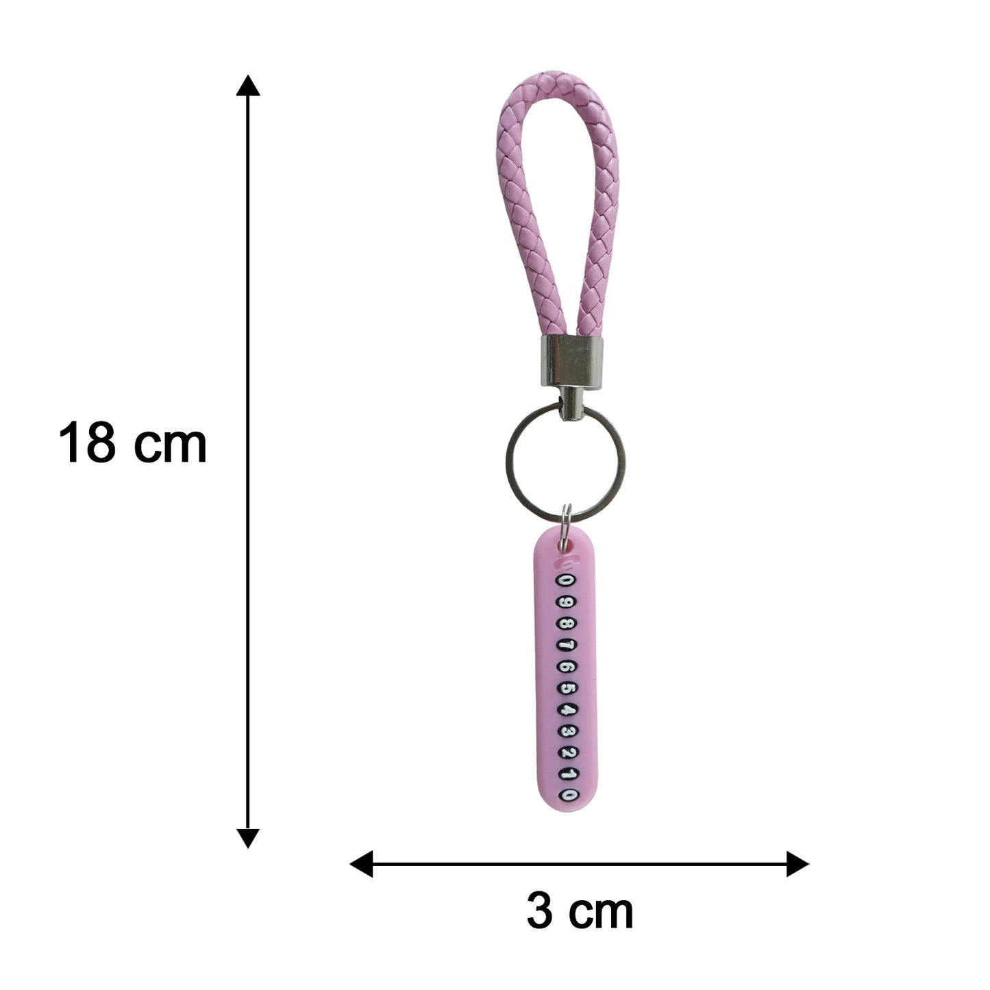 Anti lost keychain size reference