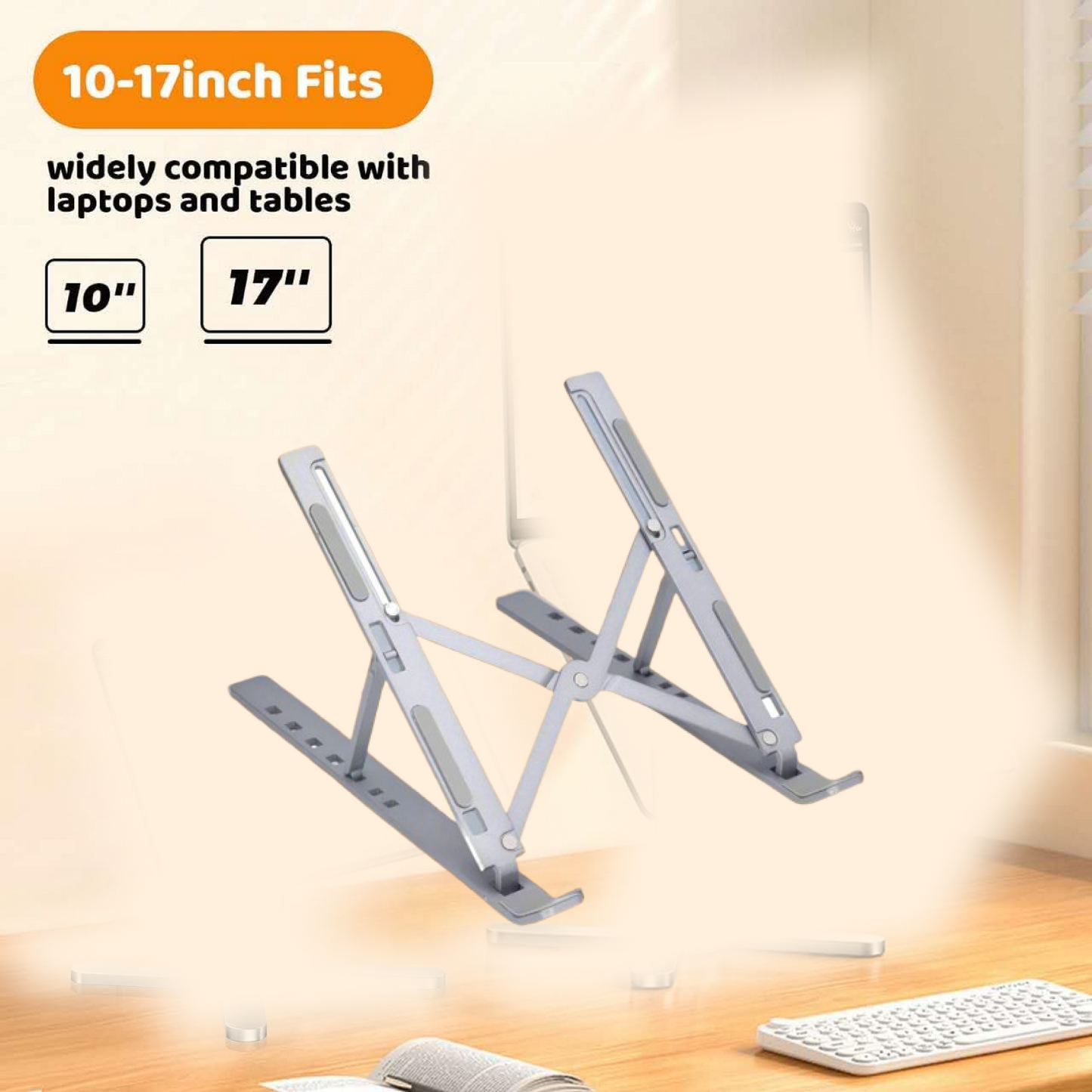 DeoDap Metal Portable Laptop Stand - key feature close-up