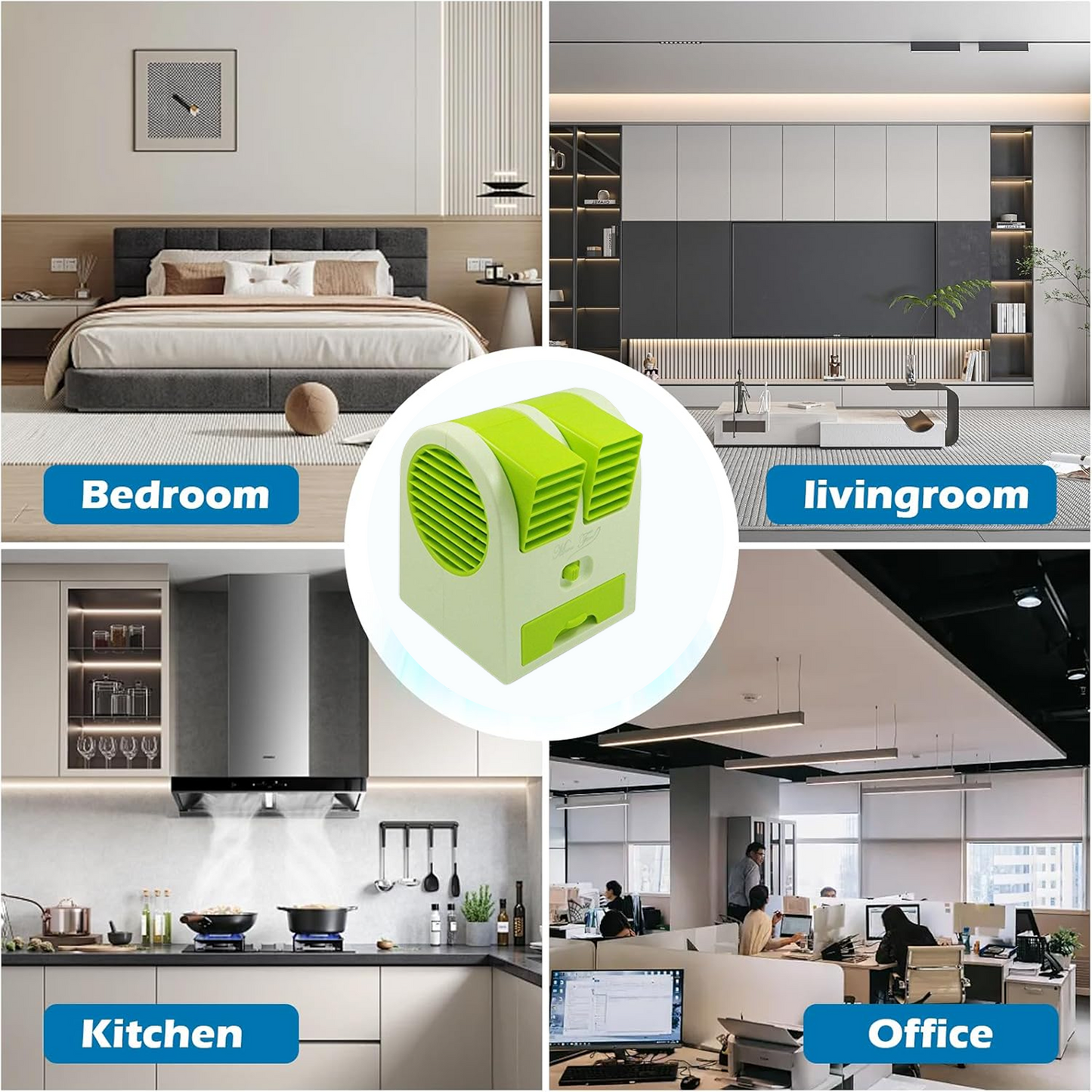 0201 ડ્યુઅલ બ્લેડલેસ મીની એર કંડિશનર